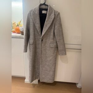 Moussy Gray Wool Overcoat